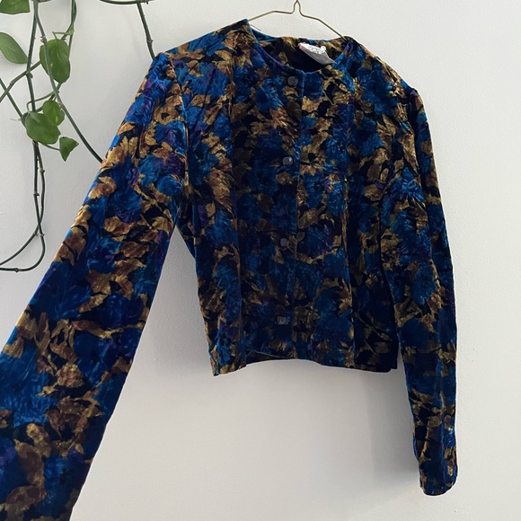 90s velvet top - Picture 3 of 5